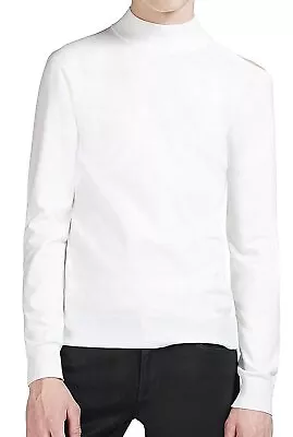 Versus Versace Mens Mock Neck Sweater US Large EU 52 White • $94.95