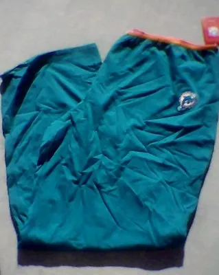 Womens Miami DOLPHINS Teal Chill Pants Pajama Sexy Lounge S M L XL NWT Shirt • $18.70