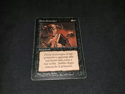 MTG 1x Revised Black Uncommon HP Italian FBB Demonic Tutor - Ships W/ Tracking • $65.90