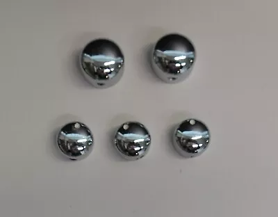 5 Ibanez Bass Control Knobs CHROME Screw Lock Type 3 Small 2 Large Off BTB • $22.99