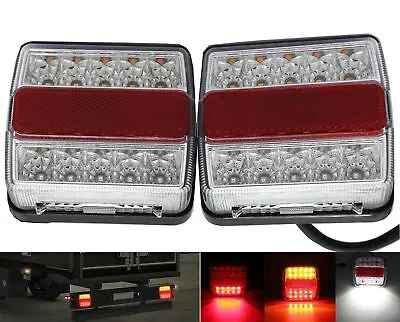 $51.09 • Buy 2Pcs 26 LED Stop Tail Lights Kit Waterproof IP68 Truck Trailer With Plate LED AU