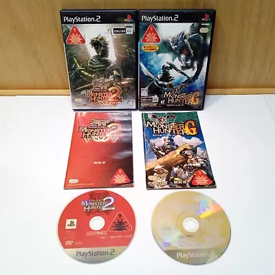 Monster Hunter 2 & G Set Lot PS2 PlayStation 2 Japan Imports CIB Complete • $29.07