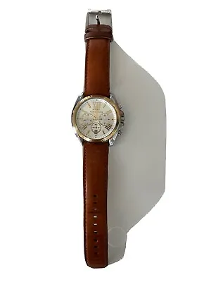 Michael Kors Bradshaw Chronograph Brown Leather Women’s Watch • $60
