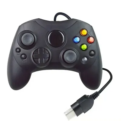 Black Controller For Original Xbox Wired Gamepad Fits Official Console NEW - UK • £14.99