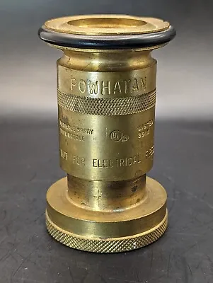 Powhatan No. 464 Brass Fire Hose Nozzle Vintage Fireman Rescue Collectible • $24