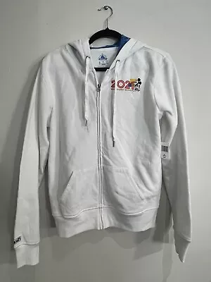 NWT Disney Parks Mickey Mouse 2021 White Full-Zip Jacket Size M • $9.99