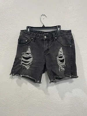 Mink Pink Jean Shorts Black Size Small • $7.30