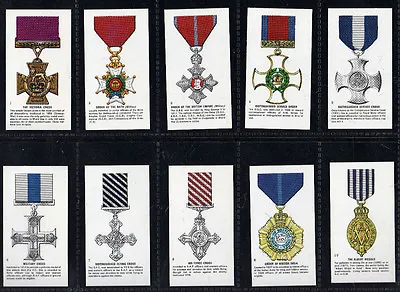 Cigarette Cards  War Medals  Military 1971 Mint Set • £5.99