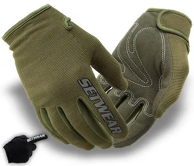 New Setwear Stealth Glove Touch Free Green Work Extra Large Gloves Size XL #11 • $19.99