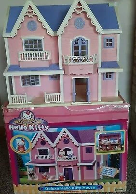$112 • Buy Bandai At Home With Hello Kitty 2002 Deluxe Hello Kitty House...2 Story House
