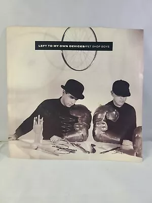 Vintage Vinyl Record Pet Shop Boys Left To My Own Devices Dance Pop Music VG • $7.88