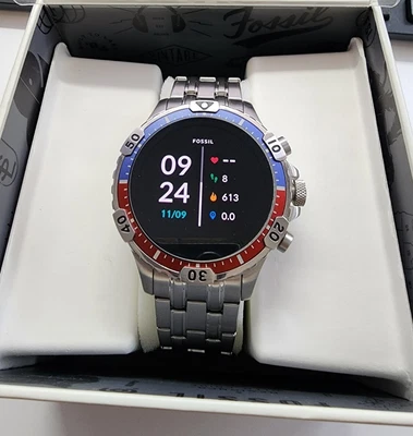 $139.90 • Buy Fossil Gen 5 Smartwatch Garrett HR Stainless Steel (FTW4040) GPS NFC + EXTRA