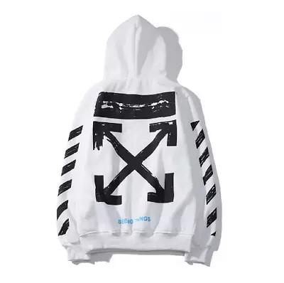 2024 New Men's And Women's Sweatshirt Hoodie Sweatshirt Off-White For  • £26.52