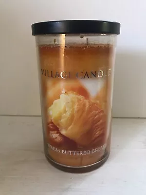 NEW Village Candle WARM BUTTERED BREAD 2 Wick Jar Candle 24 Fl Oz • $24.99