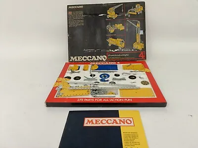£9.99 • Buy Vintage Meccano Set 4 Construction Kit With Original Box Made In England #626