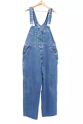 Vintage Key Imperial Work Farm Chore Hipster Trucker Bib Overalls Mens  36 X32 • $34