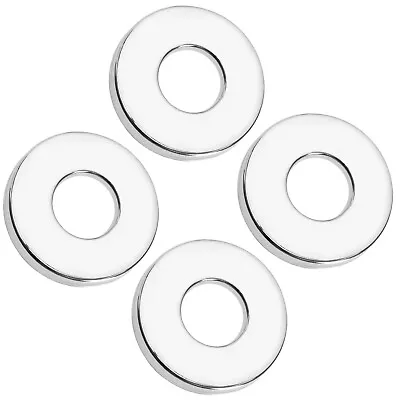 4PCS Shower Pipe Covers 26mm Chrome Tap Cover Collar Tall Hole Cover 8mm Height • £8.29