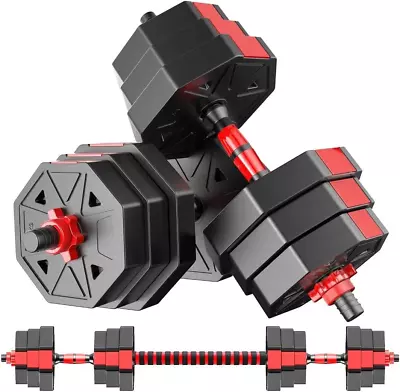 Weights - Dumbbells - Set Of 2 Adjustable Free Weight Workout 20/30/40/60/80lbs • $83.39