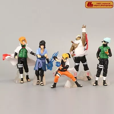 Anime Ninja Shippuden Killer Bee Kakashi Minato Sasuke 6Pcs Set Figure Toy Gift • $20.79