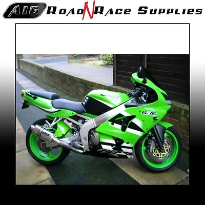 Kawasaki ZX6R ZX636 A1P 2002-2003  A16 STUBBY STAINLESS EXHAUST- Bolt On Exhaust • £124.99