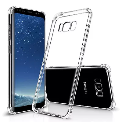 For Samsung Galaxy Note 8/S8/S8 Plus Slim Thin Flexible TPU Clear Case Cover • $10.99