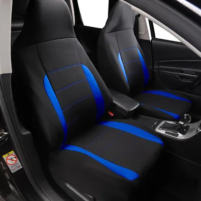 $34.10 • Buy Polyester Fabric Car Seat Cover Protector Breathable For 2 Front Chair Universal