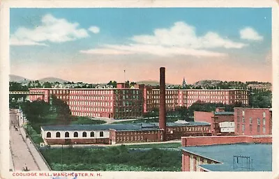 Coolidge Mill Manchester New Hampshire NH C1920 Postcard • $4.95