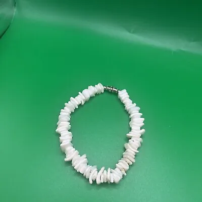 Vintage Natural Puka Shell  Bracelet Hawaiian Aloha Beach 8.5” • $13.59