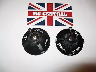 MG Dash Knobs HEAT & DEFROST For 1962-67 Metal Dash MGB MGBGT New • $39.95