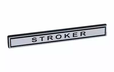 Ford Mustang Chevy Camaro Stroker Chrome Bar 5  Chrome & Black Emblem • $12.13