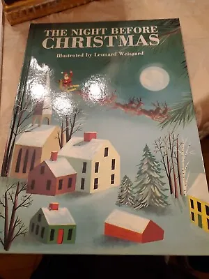 The Night Before Christmas 1949 (illustrator Leonard Weisgard) HC Vintage • $18