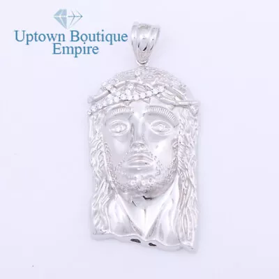 Crucifix Jesus Head Face Men Women's 925 Sterling Silver Gold Pendant Charm*ACF • $67.99