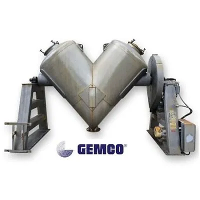 Used Stainless Steel 75 Cubic Foot Gemco V-Shape Vacuum Cone Tumble Blender • $46392