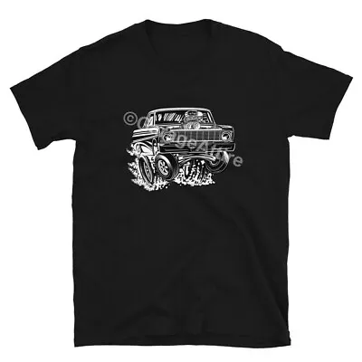 $21.95 • Buy 1964 Ford Falcon Gasser Short-Sleeve Unisex T-Shirt Cartoon Design- Car Art V8
