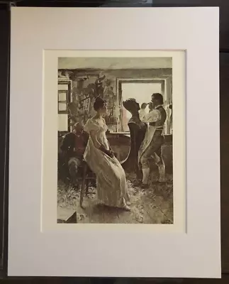 Howard Pyle  In The Wood Carver's Shop  11 X 14 Matted Art Print-1895 • $22.49