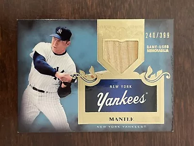 2011 Topps Tier One #tsr-36 Mickey Mantle Game Used Bat Relic Card /399 Yankees • $150