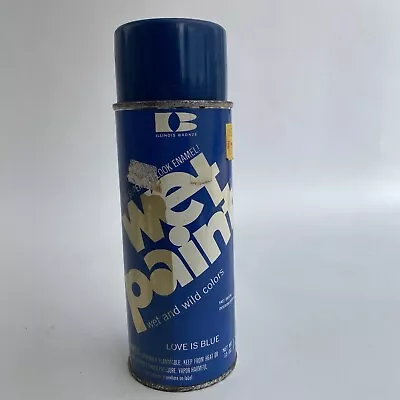 Vintage Illinois Bronze Wet Paint Spray Paint Can Love Is Blue Paper Label 1971 • $110.40