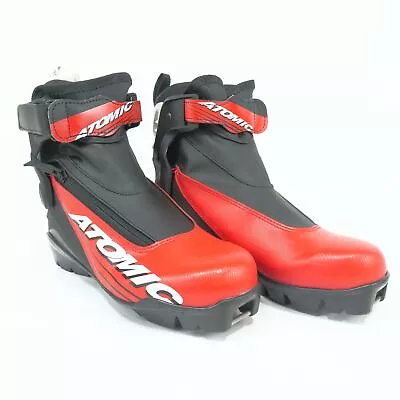 Atomic Junior Pursuit Skate Ski Boots US 4.5 EU37.3 SNS Red Nordic Cross Country • $69.99