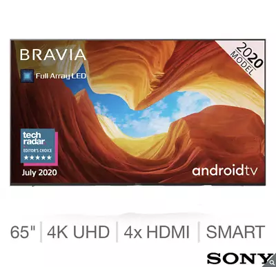 Sony Bravia KE-65XH9005BU 65  Android Smart 4K Ultra HD HDR LED TV *No Stand* • £519.99