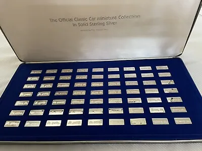 £393.27 • Buy Franklin Mint .925 Sterling Silver Ingots Classic Cars Collection 63 Box 