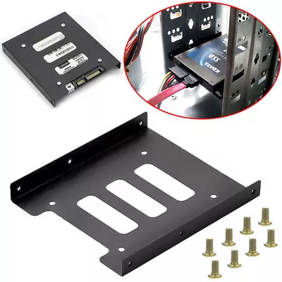 $7.52 • Buy 2.5  SSD HDD To 3.5  Mounting Adapter Bracket Tray Dock For PC SSD Holder ATR1