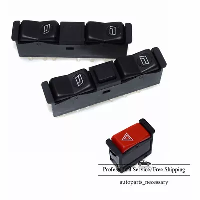 Electric Power Window Switch &Emergency Light Switch For Mercedes W123 W201 W126 • $32.17