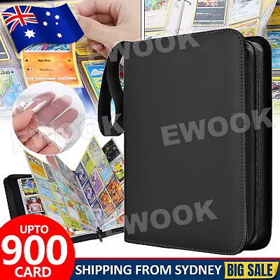 400/900 Cards Pocket Trading Card Binder Zip Trading Card Album Folder Case 2024 • $20.95