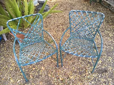 Vintage Brown Jordan Green Tamiami Outdoor Patio Furniture 2 Chairs • $179.99