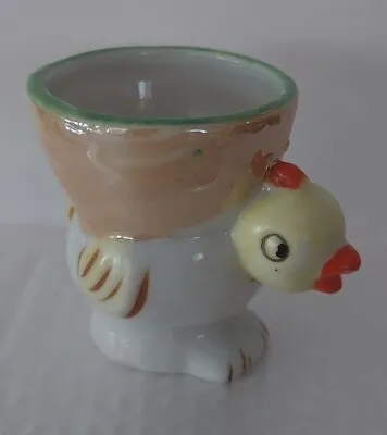 Vintage Made In Japan Figural Ceramic Porcelain Egg Cup - CHICKEN CHICK • $13.50