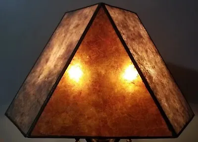 Antique Vintage Art Deco Mica Lampshade Arts And Crafts Lamp Shade C1920s • $525