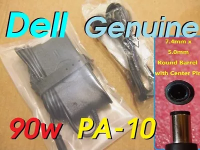 DELL PA-10 AC Adapter Genuine LA90PS0-00 90W Latitude PA-1900-01D3 DF266 W/Cord • $19.99