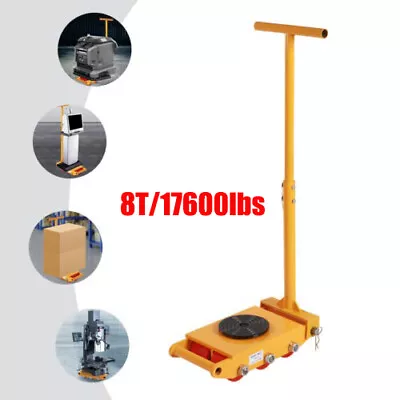 Machine Skate Machine Dolly Skate With Handle For Industrial Moving Equipment 8T • $95.01