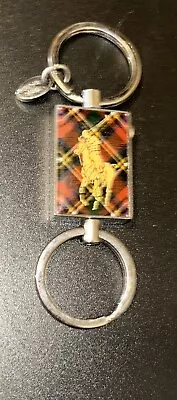 Polo Ralph Lauren Metal Valet Keychain Red Plaid Tartan Polo Player Logo • $17.95