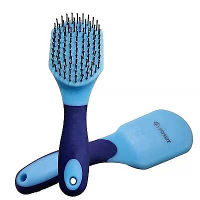 NEW Patriot Soft Touch Horse Mane & Tail Brush Equine Grooming Blue • $12.95